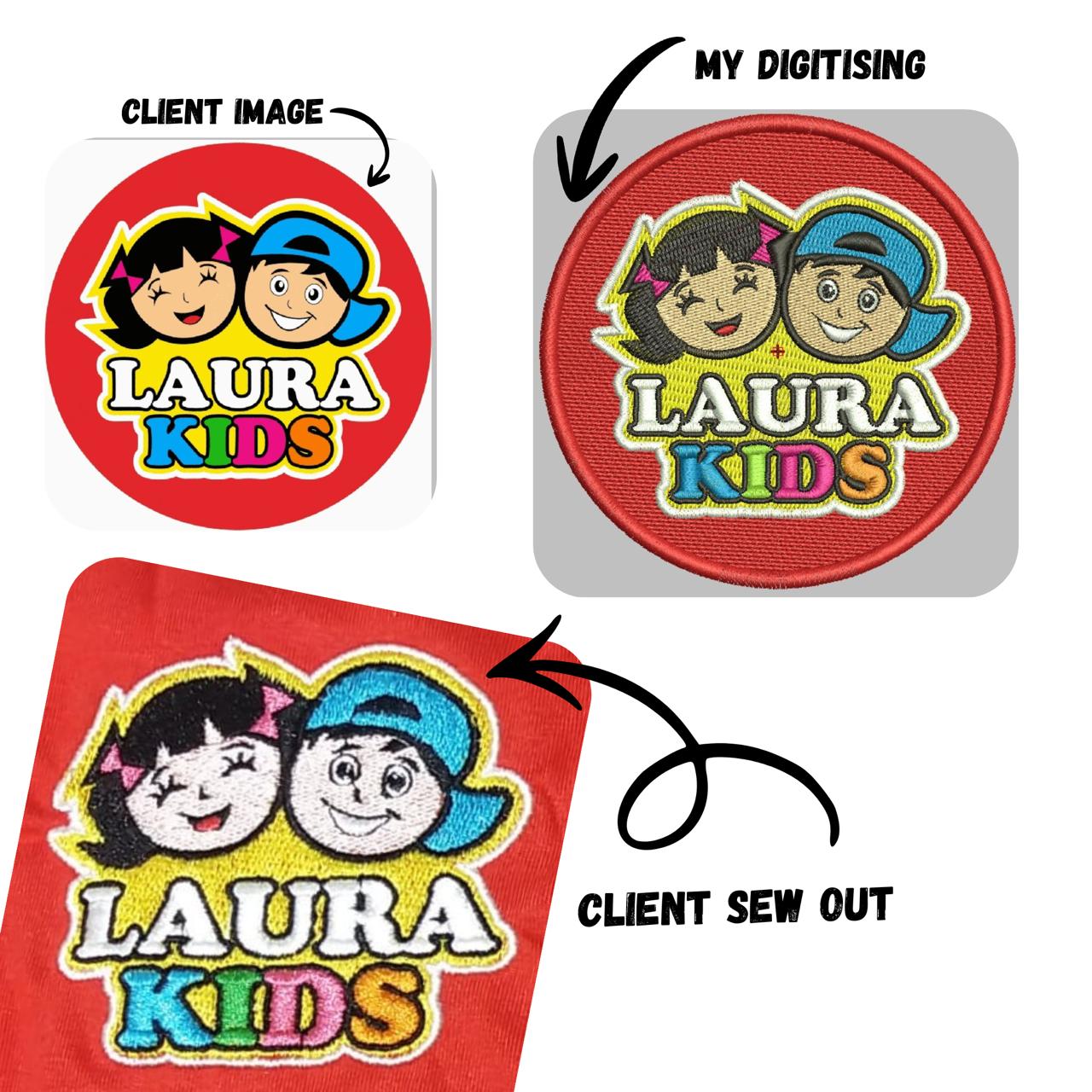 Custom Left Chest Logo Embroidery Digitizing| Machine Embroidery Files