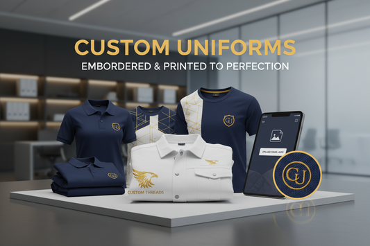Custom Uniforms | Embroidered & Printed | Upload Your Logo